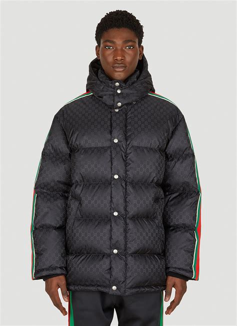 mens gucci puffer|Gucci gg print jacket men's.